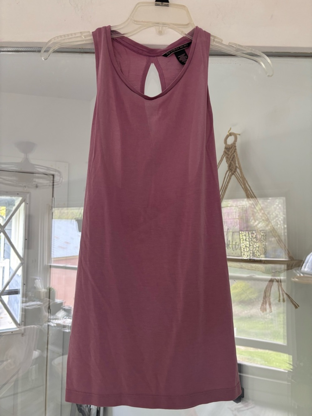 Victorias Secret Mauve Keyhole Back Tank